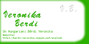 veronika berdi business card