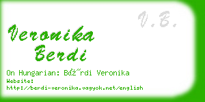 veronika berdi business card